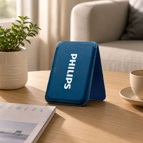 Giá đỡ điện thoại kèm ví da Philips 12x8cm (1 cái) - Hàng chính hãng