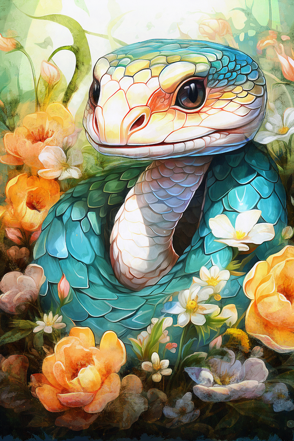Quà tặng cho tâm | Tuổi rắn | Tranh nghệ thuật canvas
