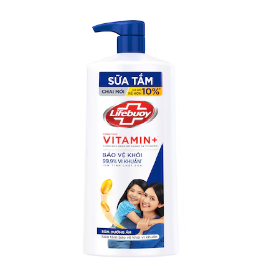 LIFEBUOY Sữa Tắm Sữa Dưỡng Ẩm 888g