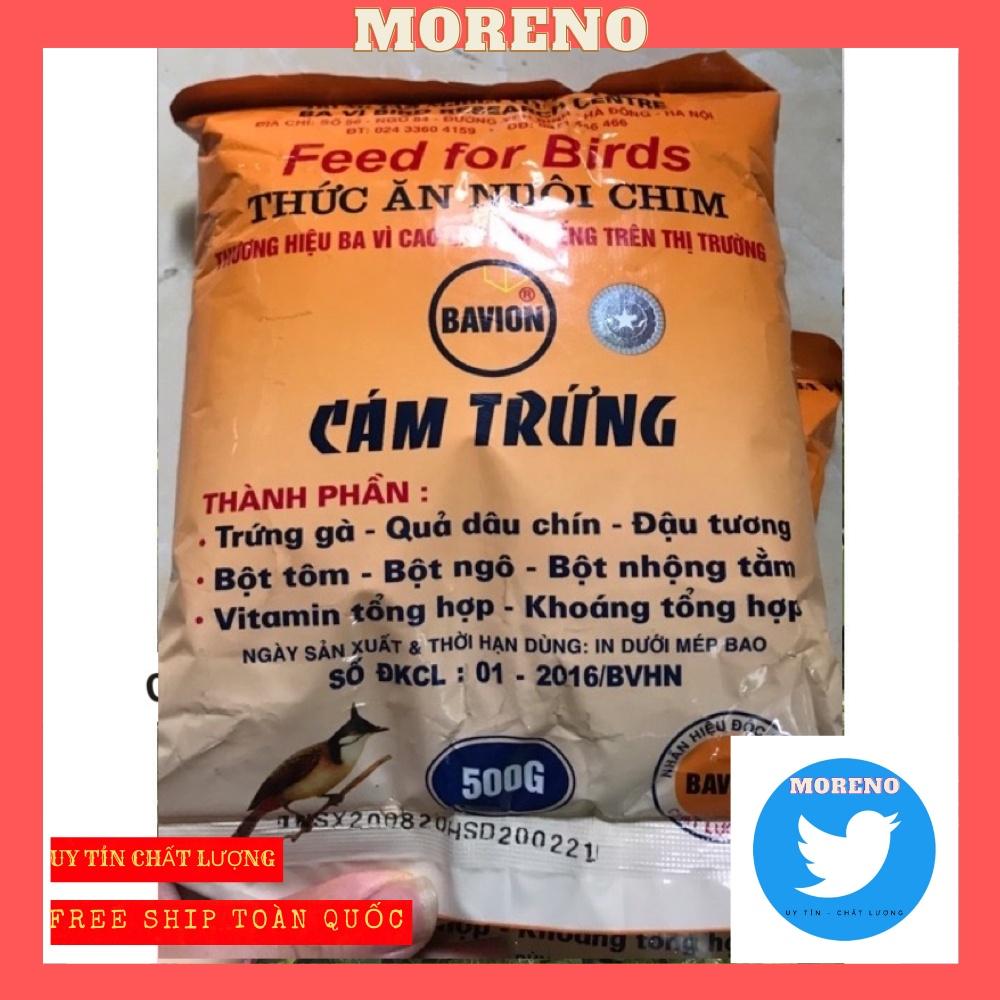 Cám trứng Ba Vì cao cấp giá rẻ 500g MORENO dùng chung cho các loại chim - Cám chim Ba Vì dinh dưỡng cho chim
