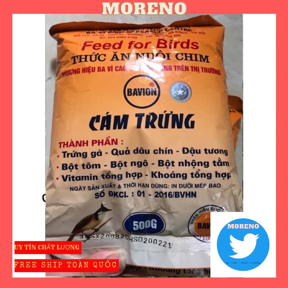 Cám trứng Ba Vì (Bavion) cao cấp giá rẻ 500g MORENO dùng chung cho các loại chim - Cám chim Ba Vì dinh dưỡng cho chim