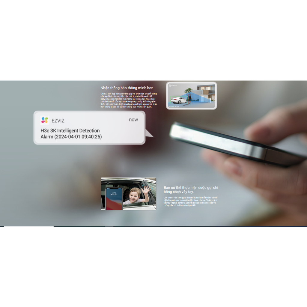 Camera Wifi Ngoài Trời Ezviz C3TN 3M 2K Siêu Nét Có Màu Ban Đêm - Hàng chính hãng