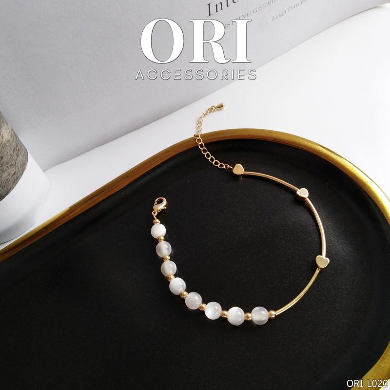Lắc tay nữ chuỗi ngọc Dulcie tinh tế thời trang ORI ACCESSORIES L020