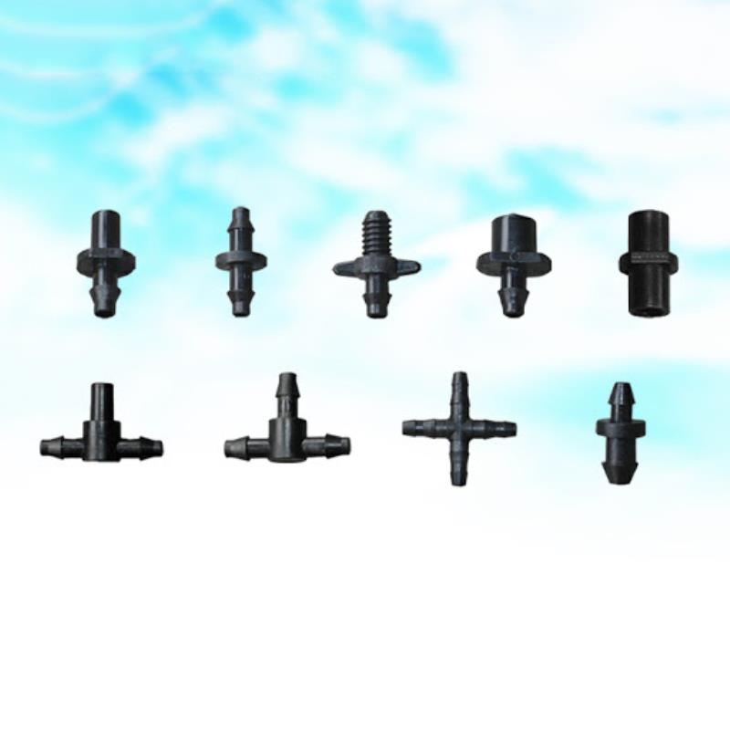 30 BộTê chia 2 đầu gân 1 đầu trơn cho ống Φ4/7 6 mm TE47.6, T chia 3 cho ống PE, LDPE, HDPE, PVC