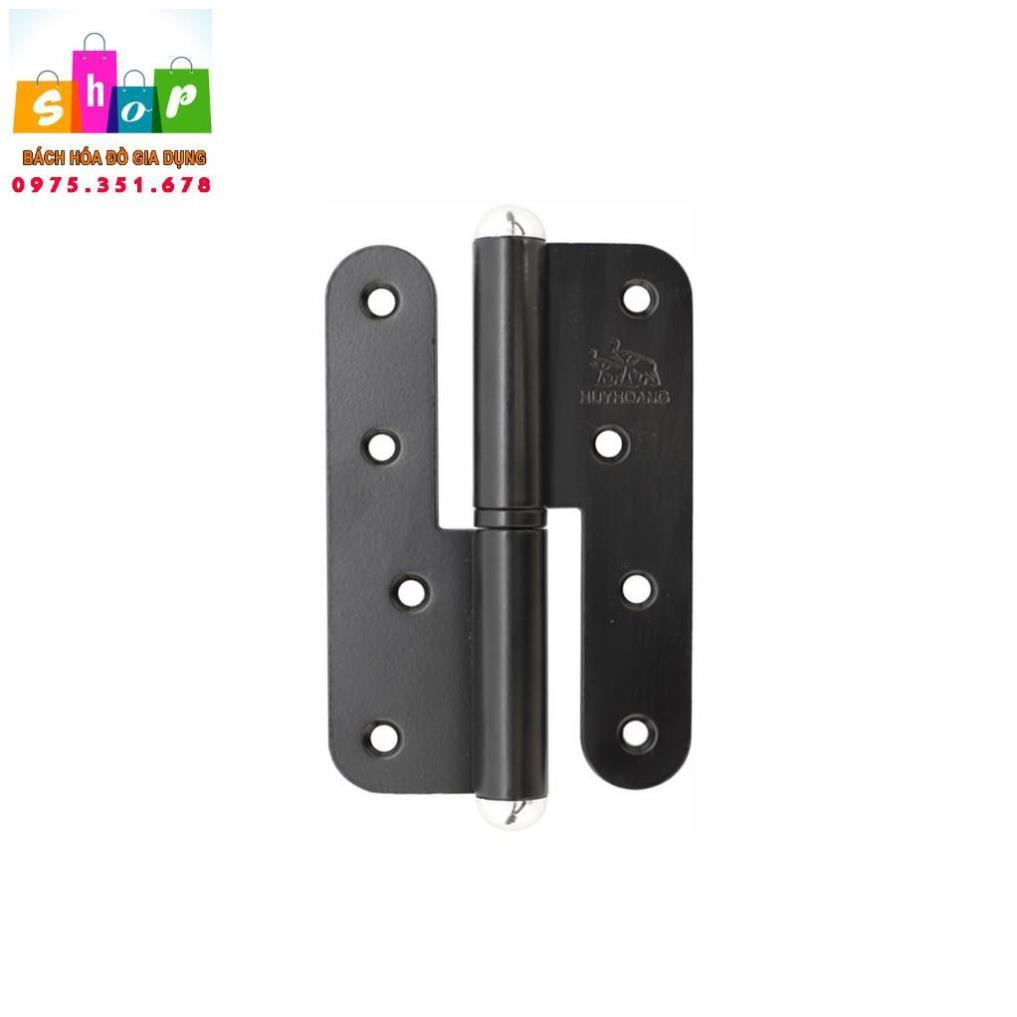Bản lề cối inox Huy hoàng sơn đen 01, 04 cửa chính