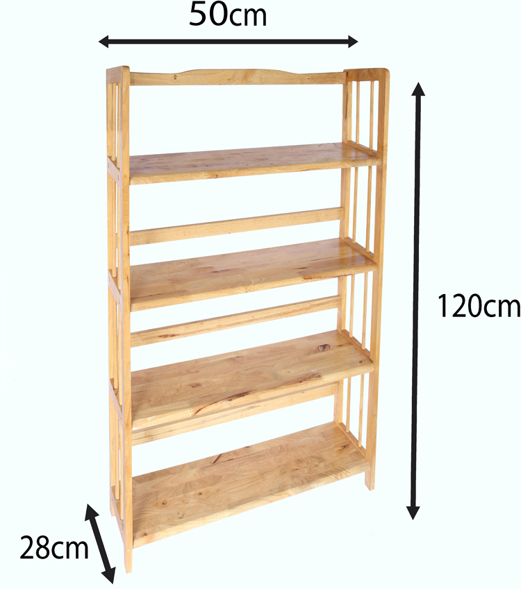 Kệ Sách Đứng 4 Tầng Phương Lâm - Màu Tự Nhiên
