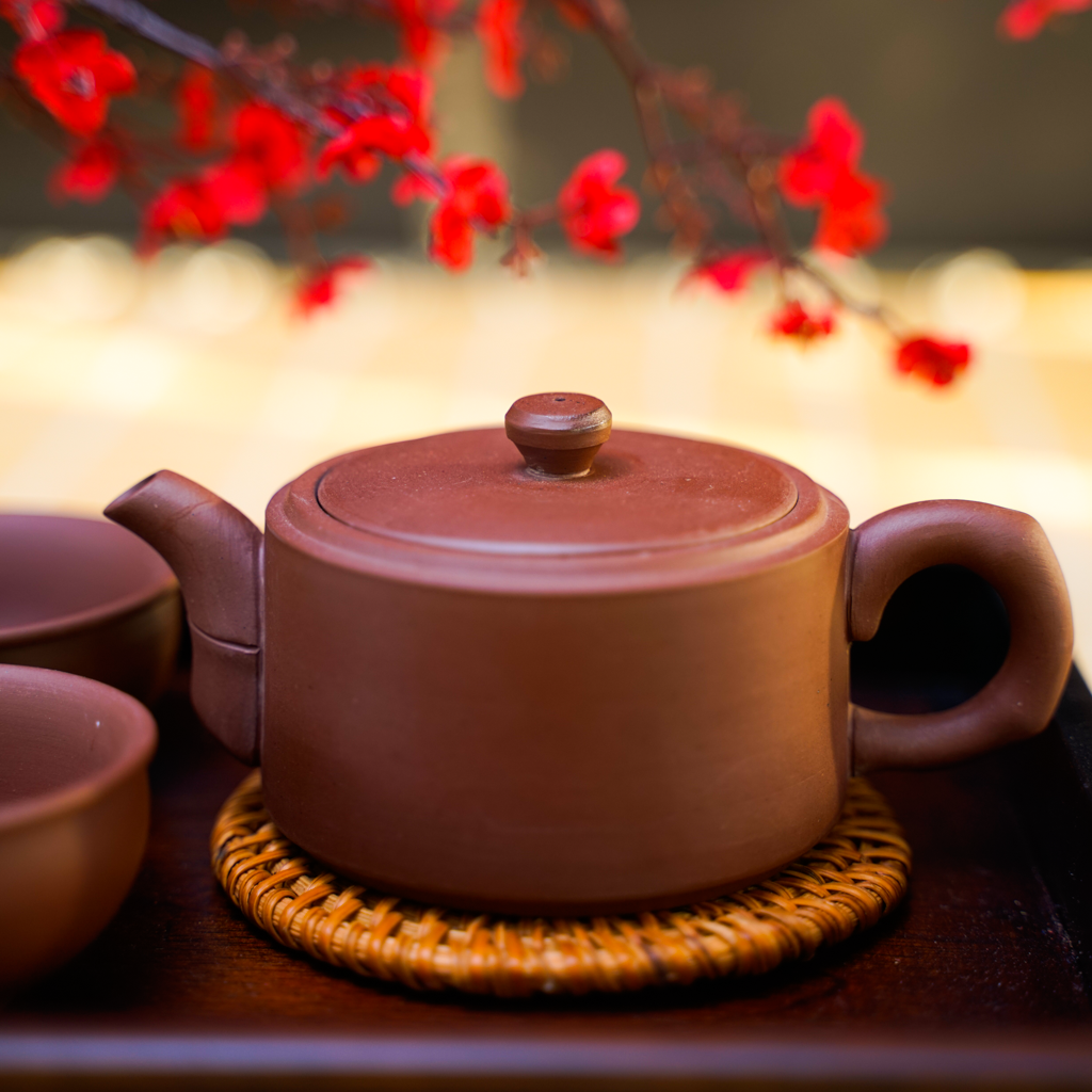 Bộ ấm trà An Thổ Túc dáng Trúc Lâm 150ml kèm 6 chén cao cấp