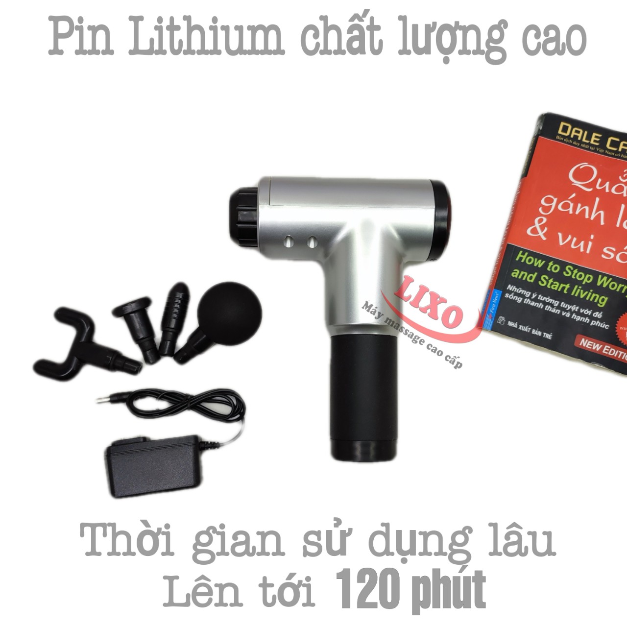 Máy massage cầm tay - LX 369 - Hỗ trợ giảm đau mỏi vai gáy, chân tay, căng cơ tại nhà