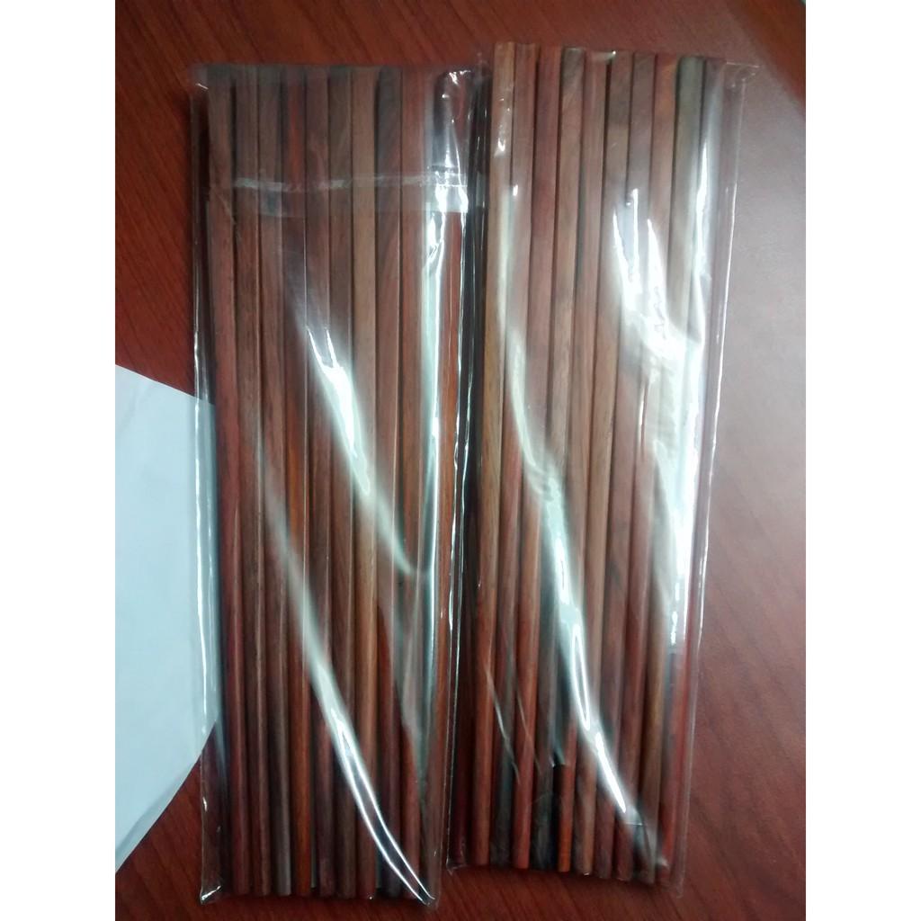 Bộ đũa ăn gỗ trắc đỏ đẹp và sang trọng