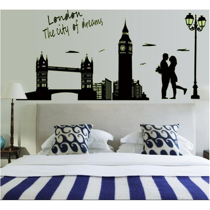 Decal trang trí Thành Phố LONDON- Dạ Quang