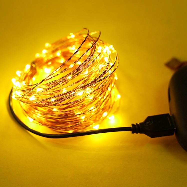 Dây đèn Led bằng đồng 2M 3M 5M 10M chống nước trang trí phòng ngủ