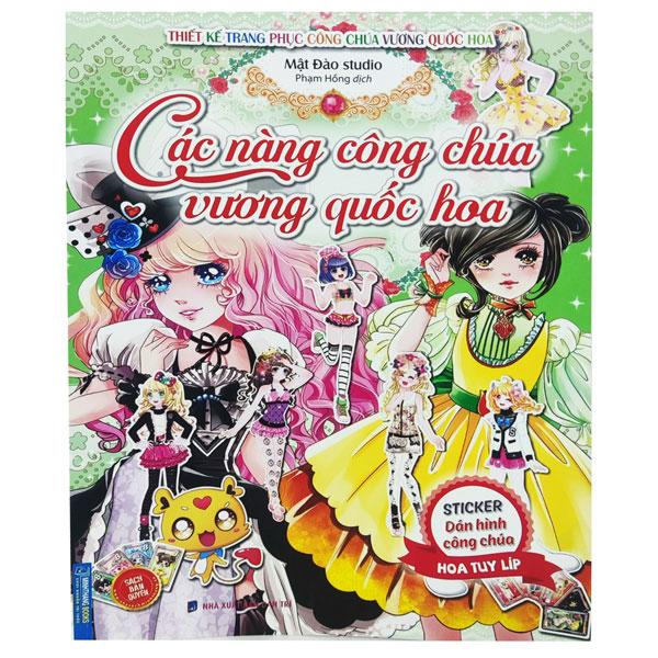 Các Nàng Công Chúa Vương Quốc Hoa - Sticker Dán Hình Công Chúa Hoa Tuy Líp