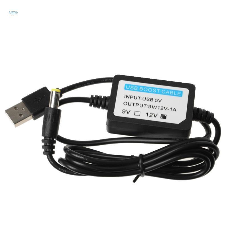 Dây cáp chuyển đổi usb 5V sang 12V 5.5x2.1mm cho bộ định tuyến đèn led wifi