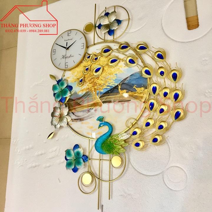 Đồng Hồ Treo Tường, Đồng Hồ Trang Trí Bản Nhạc Khổng Tước TP-045-1