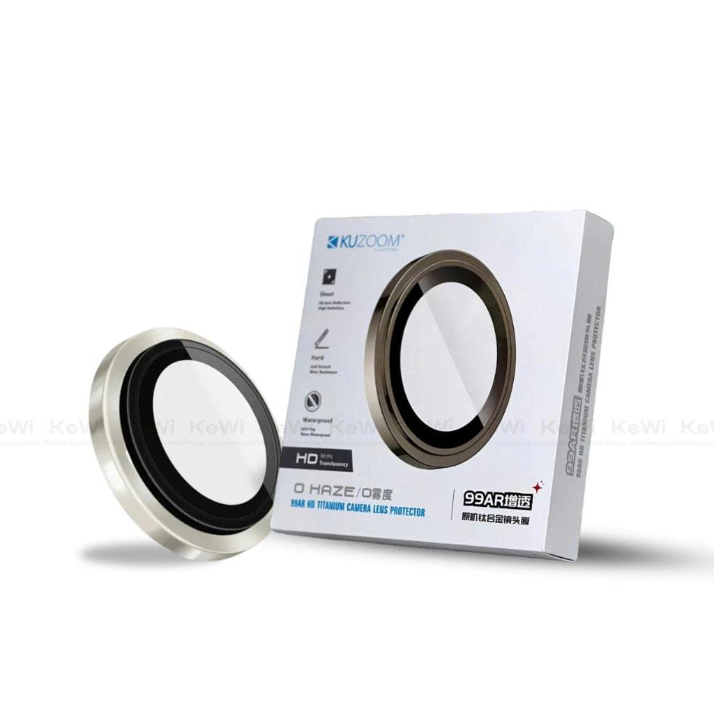 Kính Cường Lực Lens Camera KUZOOM AR màu Cam cho iPhone 17 Pro / 17 Promax - hàng chính hãng