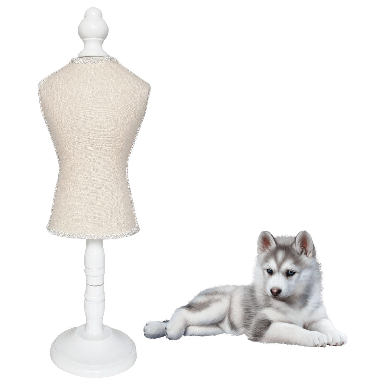Dog Dress Form Mannequin Pet Dress Display Holder for Miniature Sewing Dress