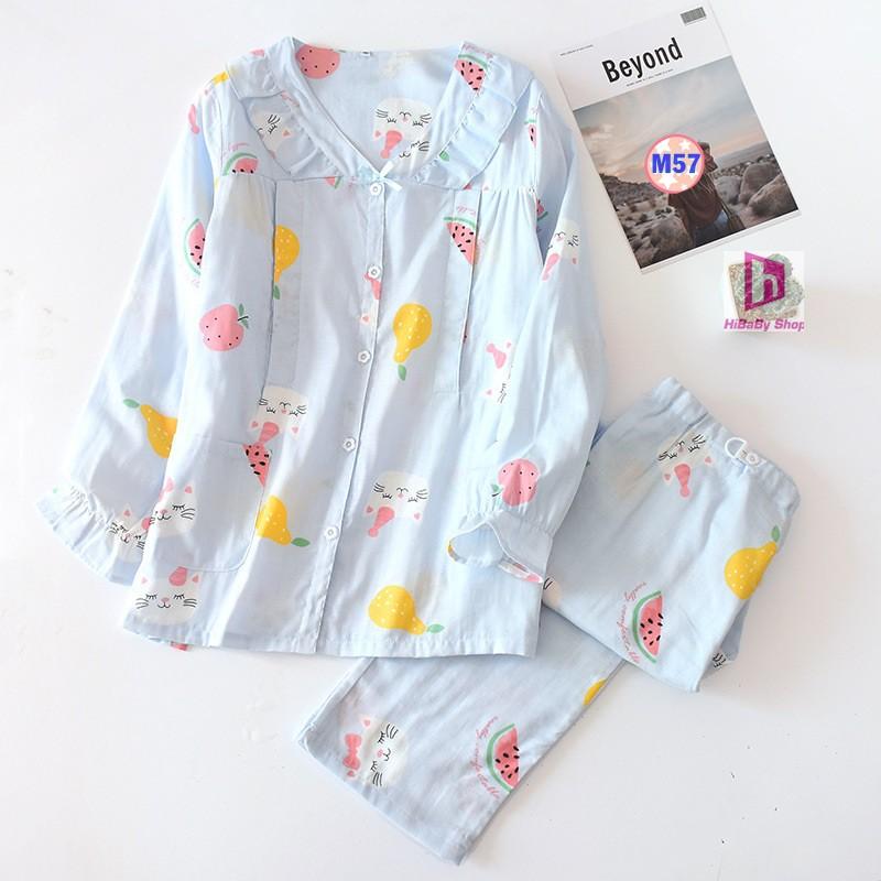 Pijama Sau Sinh (Thô Đũi) Mặc hè cực mát M3