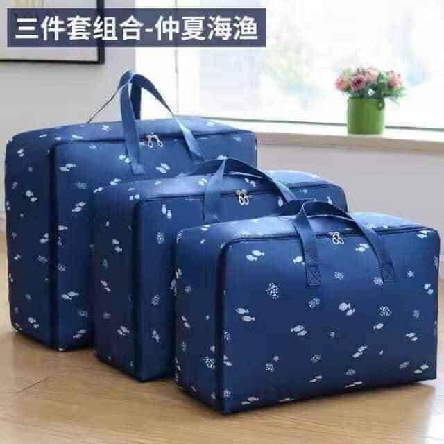 Set 3 Túi Đựng Chăn, Túi Đựng Màn, Quần Áo Chống Thấm Mẫu Mới