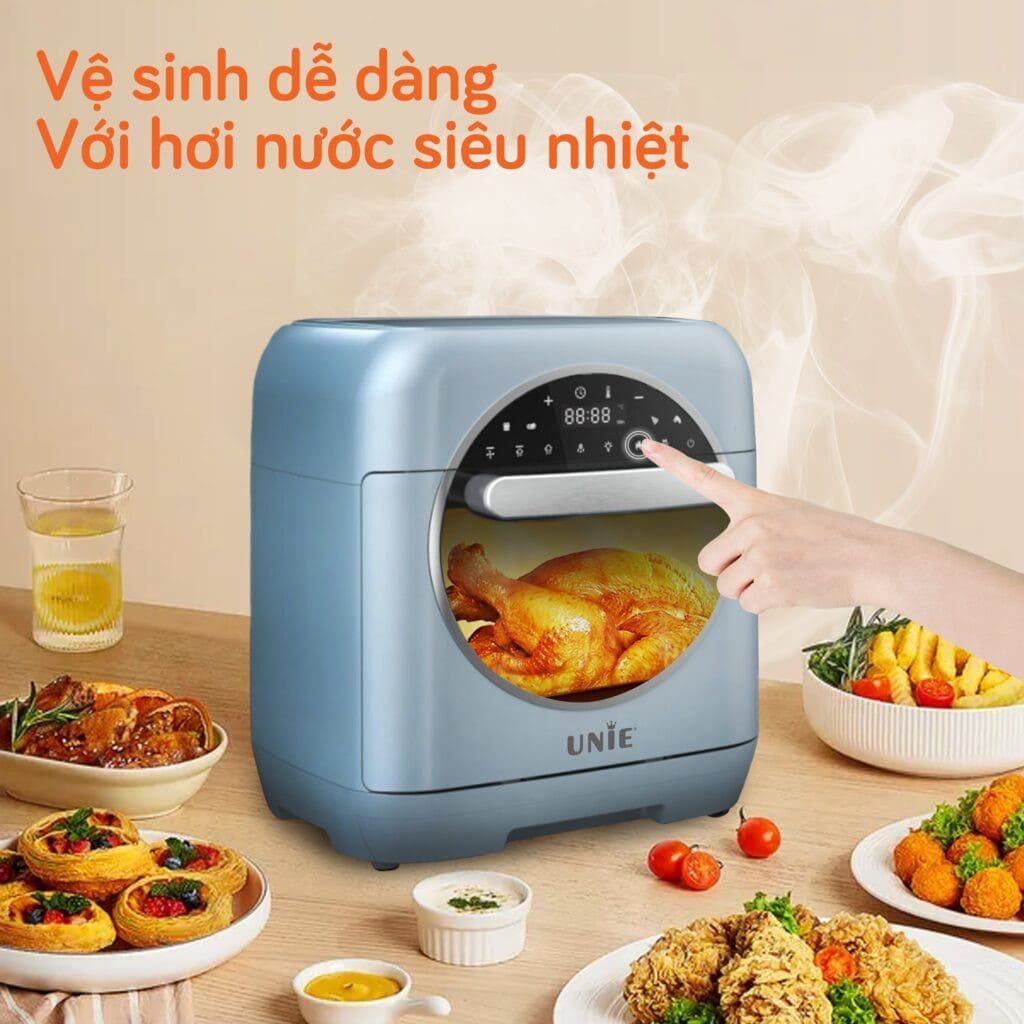 Nồi Chiên Hấp Đa Năng UNIE Steam Color, Dung tích 15 Lít, Công suất 2600W, Hàng Chính Hãng