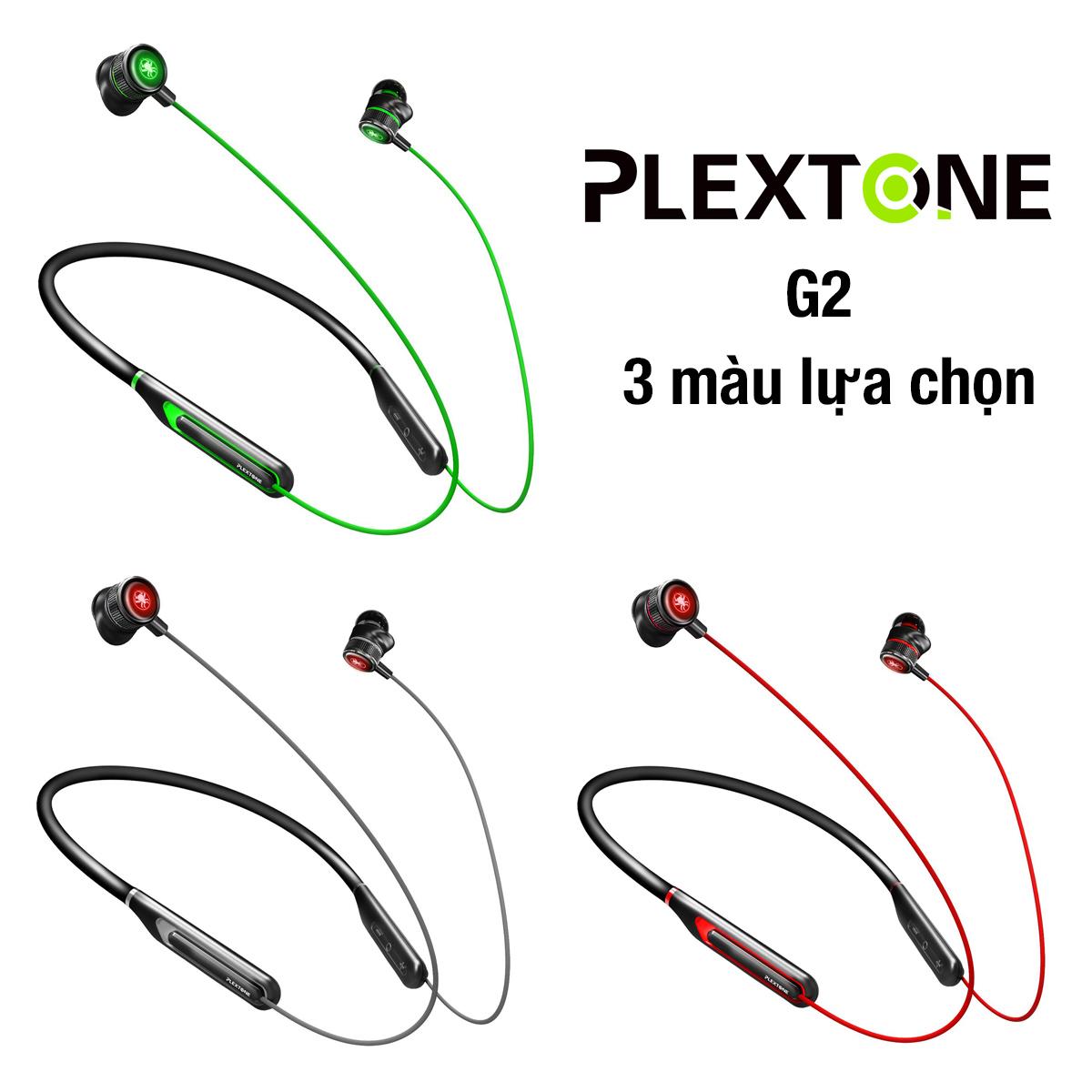 Tai Nghe Bluetooth Gaming Plextone G2 - Neckband Gaming - Hàng Chính Hãng