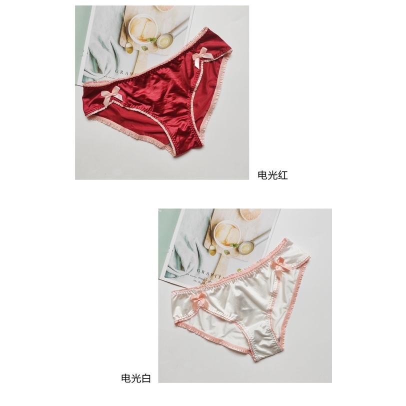 Quần Lót Pink Play Phối Nơ Cạp Thấp Gợi Cảm Hàng Cao Cấp WL77