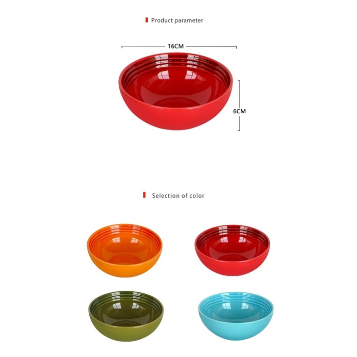 Bộ bát 4 chiếc Le Creuset, decor trang trí bàn ăn size 16cm, cao 6cm