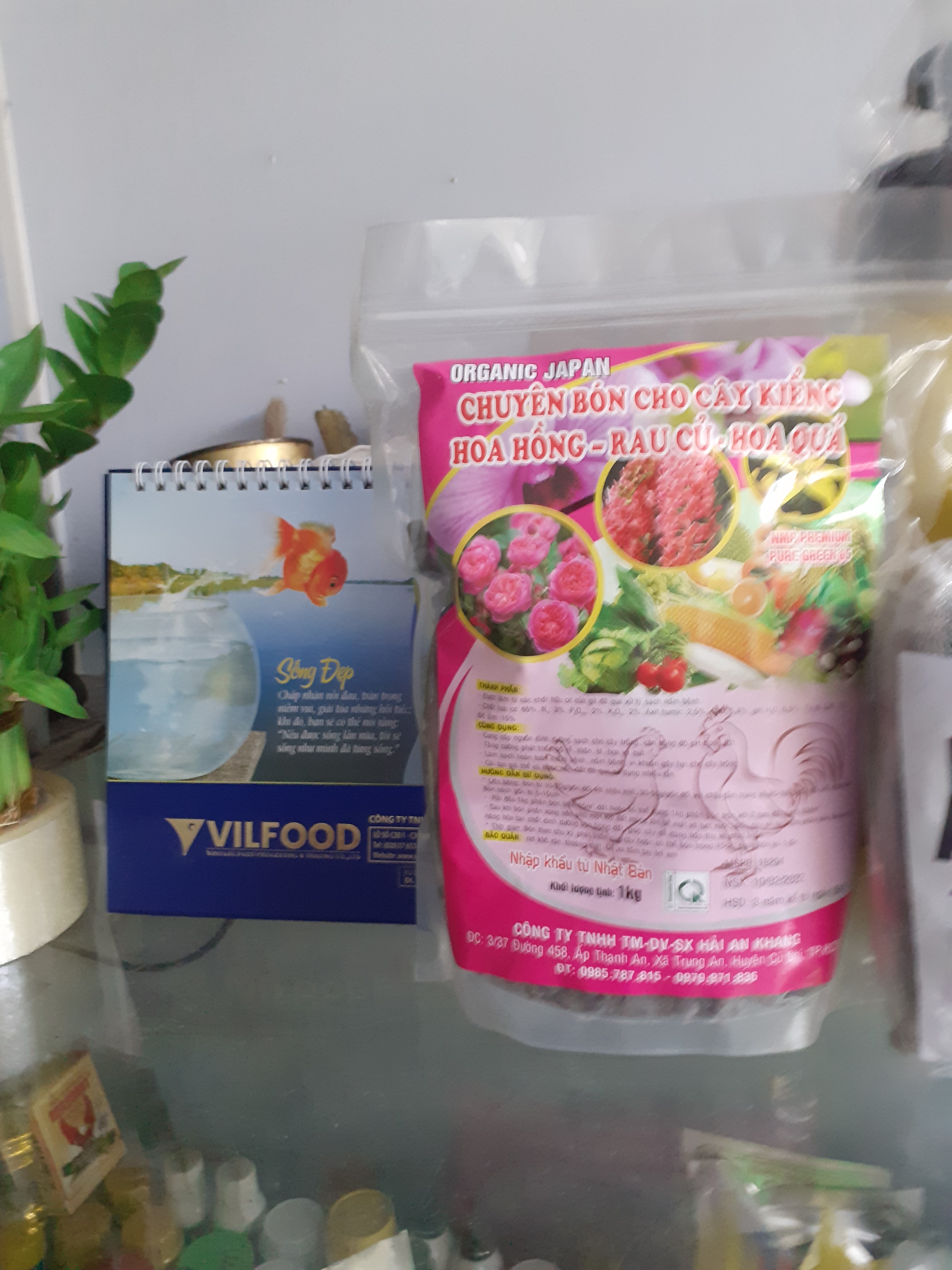 Phân gà viên nén nhật túi 1 ký