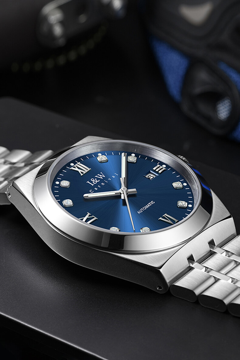 Đồng hồ nam chính hãng IW Carnival IW758G-3 ,Kính sapphire,chống xước,Chống nước30m,BH24 tháng,Máy điện tử(pin),dây da