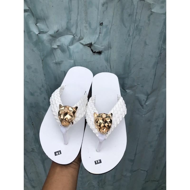 sandal đồng nai dép kẹp nam nữ quai bính trắng đế trắng size từ 35 nữ đến 43 nam