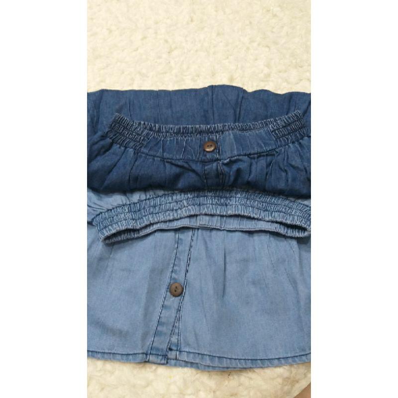 Chân váy vải bò giấy cho bé size đại 24-45kg