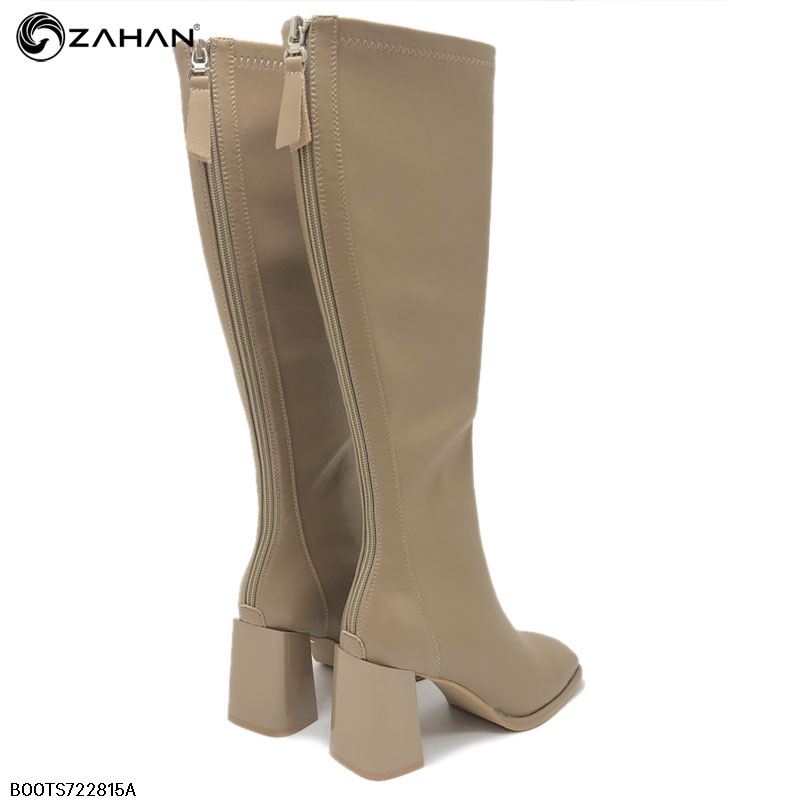 Boots nữ cao cổ, mũi vuông, 7cm BOOTS722815A