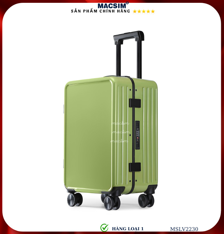 Vali cao cấp Macsim SMLV2230 cỡ 20 inch màu xanh (green)- Hàng loại 1