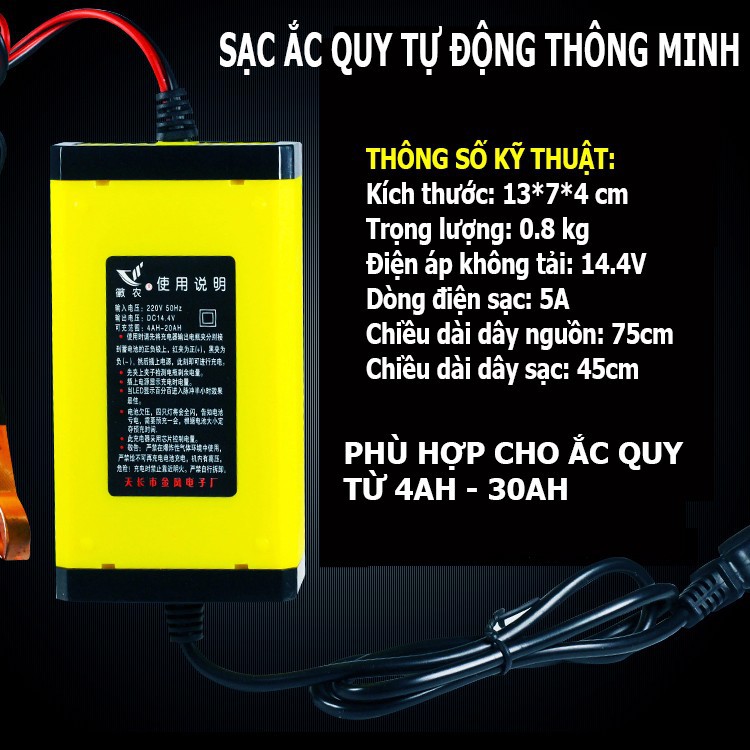 Máy sạc ắc quy tự động 12V-2A