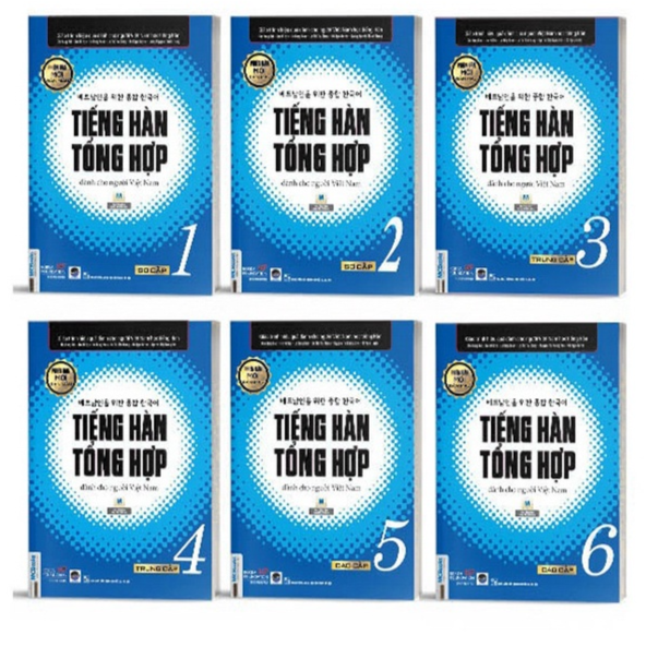 Combo 6 Tập Tiếng Hàn Tổng Hợp Dành Cho Người Việt Nam  - Bản Quyền