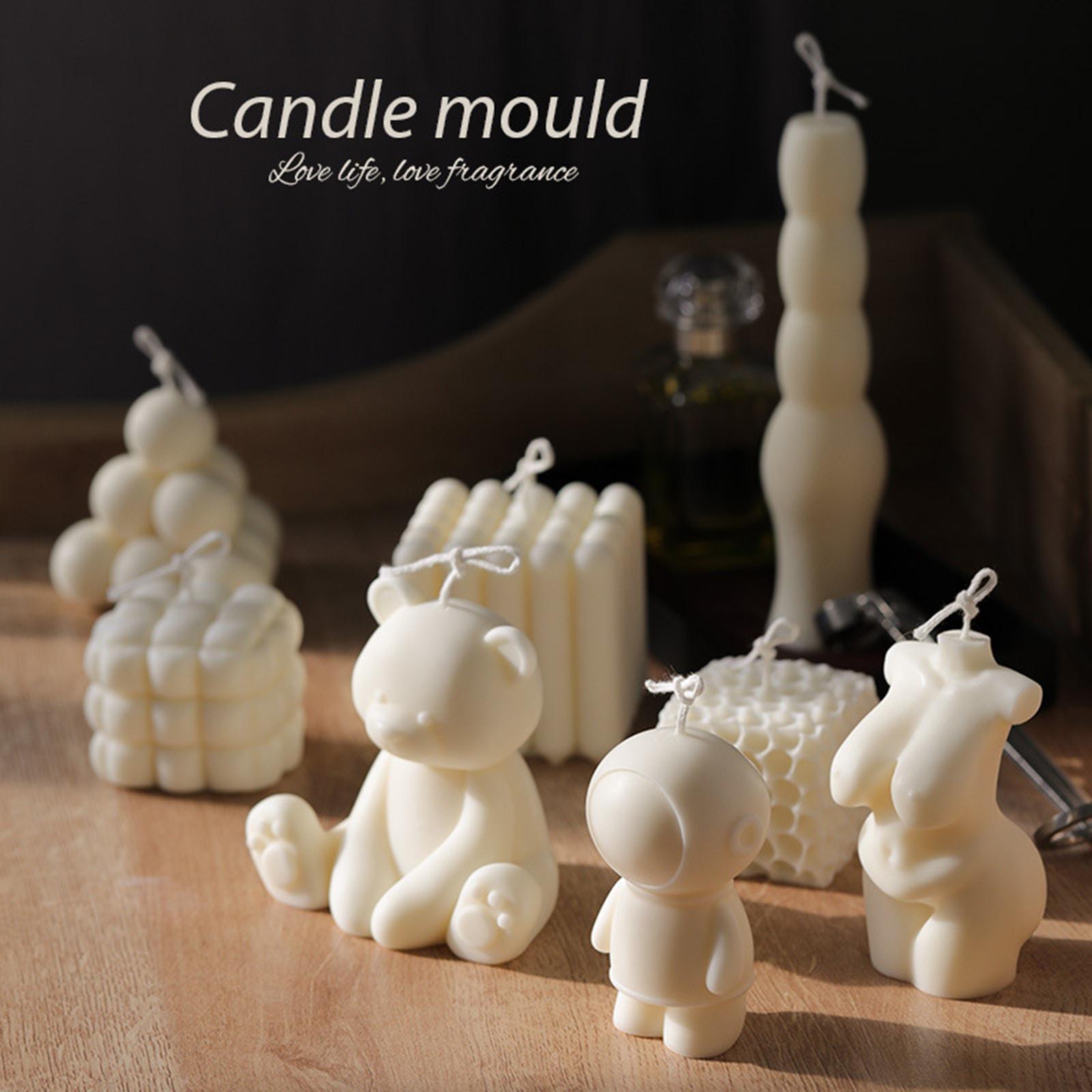 Silicone 3D Square Candle Mold Scented Candles DIY Crafts Soy Soap Aromatherapy Candles Handmade Candle Decor