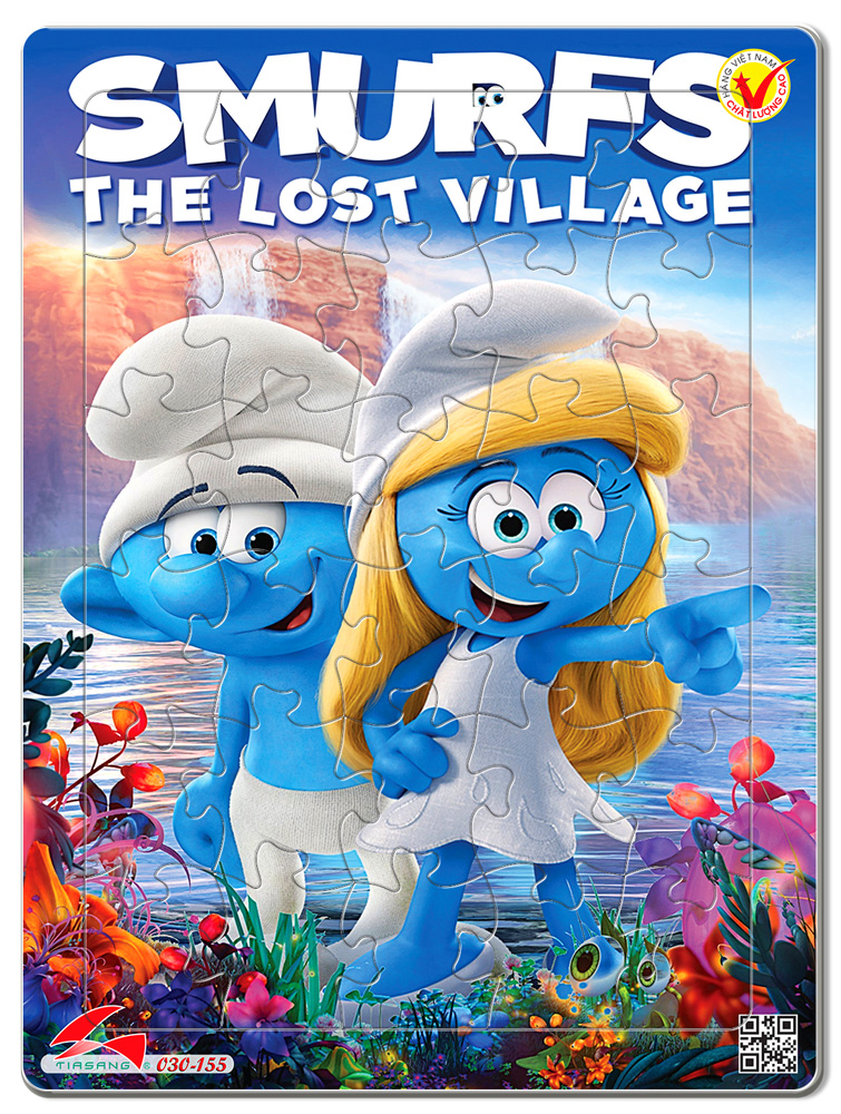 Xếp hình Tia Sáng Smurfs - The lost village  - Tặng kèm tranh tô màu cho bé