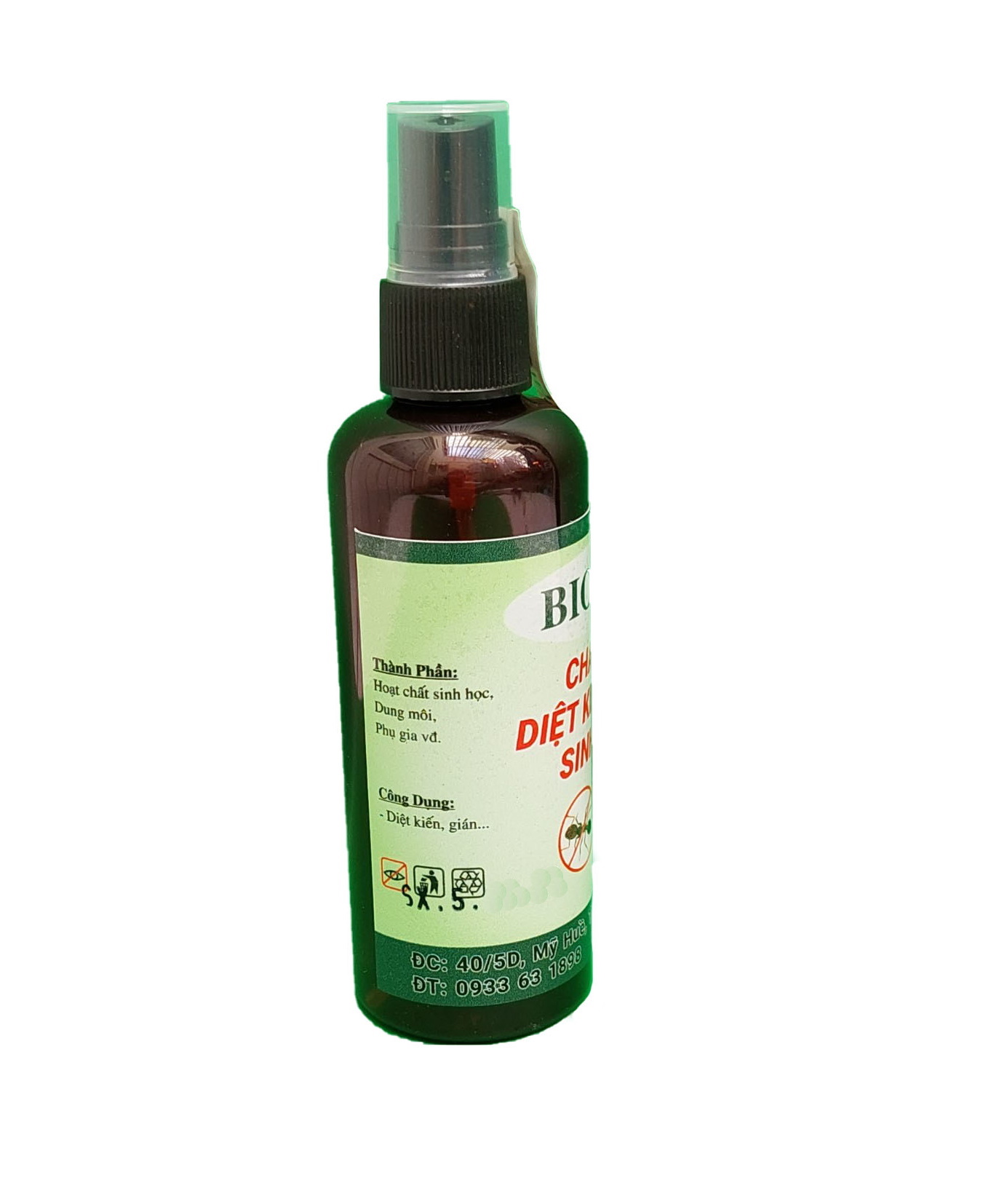 Chai xịt diệt kiến gián Sinh học Biopro Chai 100ml Diệt sạch kiến lửa, kiến đen, kiến hôi, gián, an toàn, hiệu quả