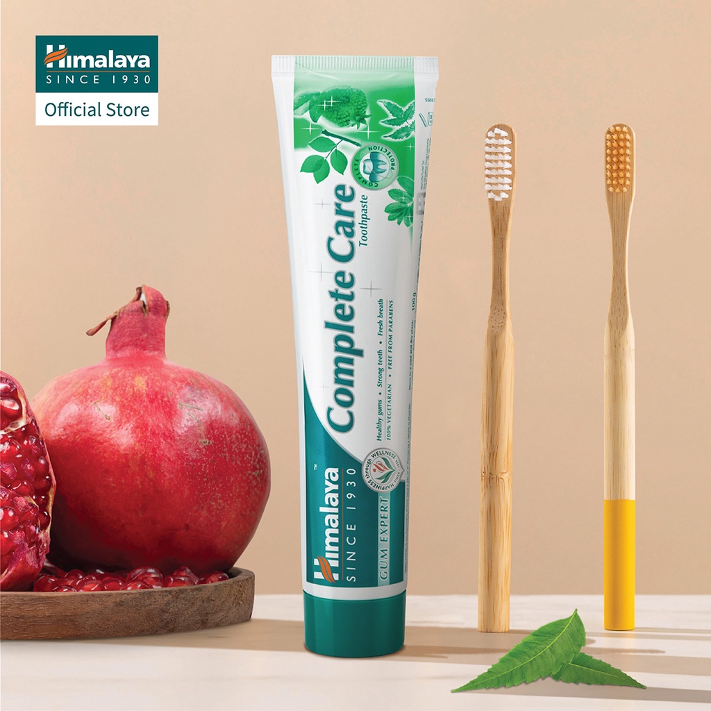 Combo 3 tuýp kem đánh răng bảo vệ nướu, kháng khuẩn - Himalaya Complete Care Toothpaste 100g