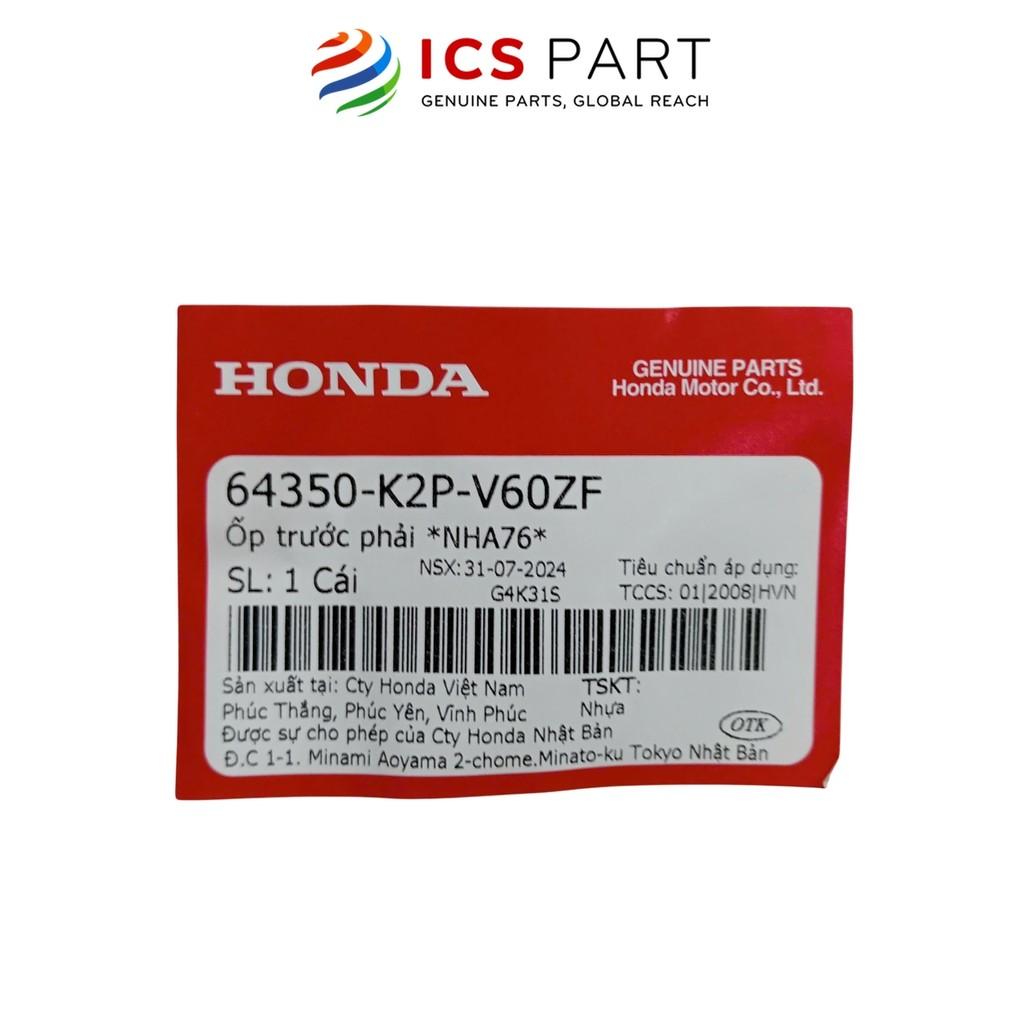 Nhựa Ốp Đèn Pha Trước Phải Nha76 HONDA Winner X V3 2022+ Màu Đen mờ (64350K2PV60ZF)