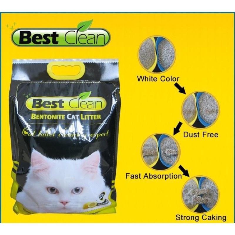 Cát Vệ Sinh Cát Đất Sét Best Clean Bentonite Túi 8L Cho Mèo