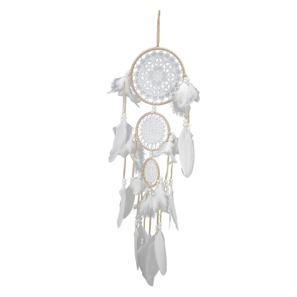 Handmade Dream Catcher w/ Lace Dream Catcher Feathers Catching Monternet