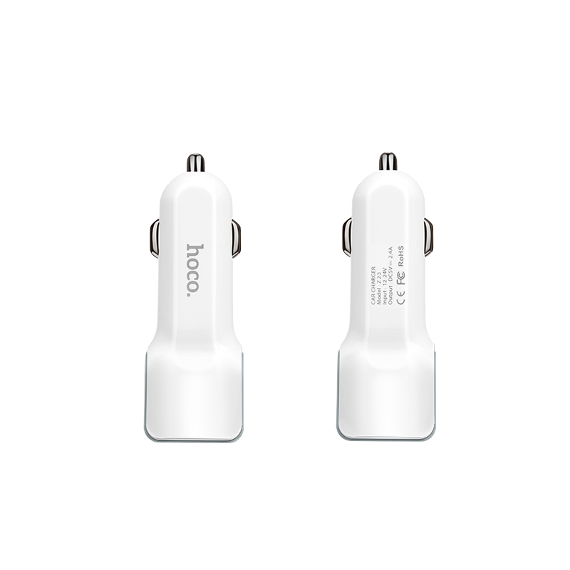 Sạc Xe Hơi 2 Cổng USB Hoco Z23 - Hàng Chính Hãng