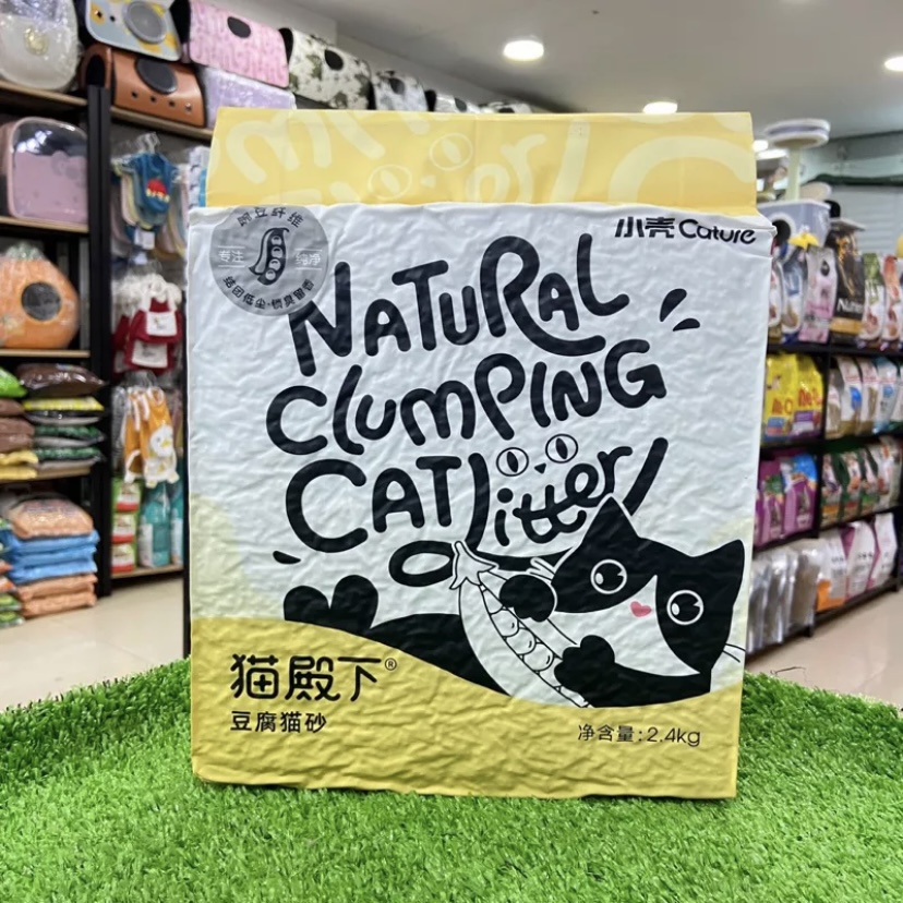 Cát Vệ Sinh Đậu Nành cho Mèo CATURE nội địa Trung túi 6L