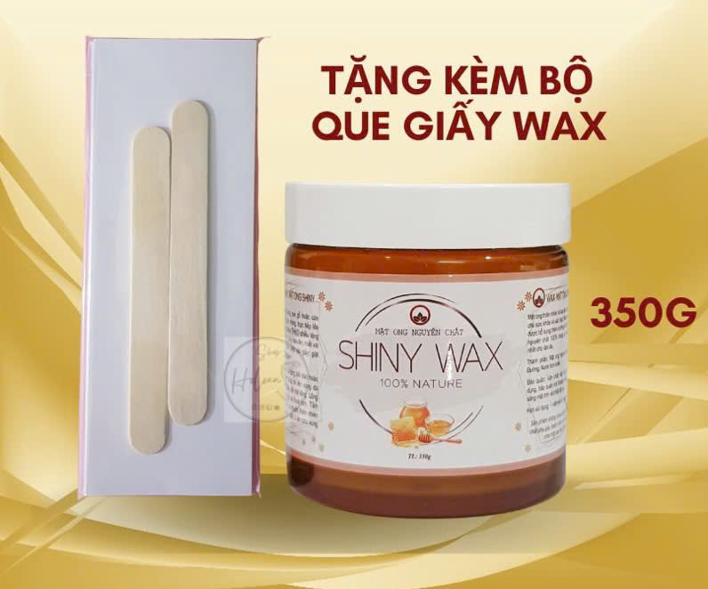 Sáp wax triệt lông shiny An Lành tặng kèm 40 giấy và que wax, sáp wax lông shiny ,wax lông Tẩy Lông