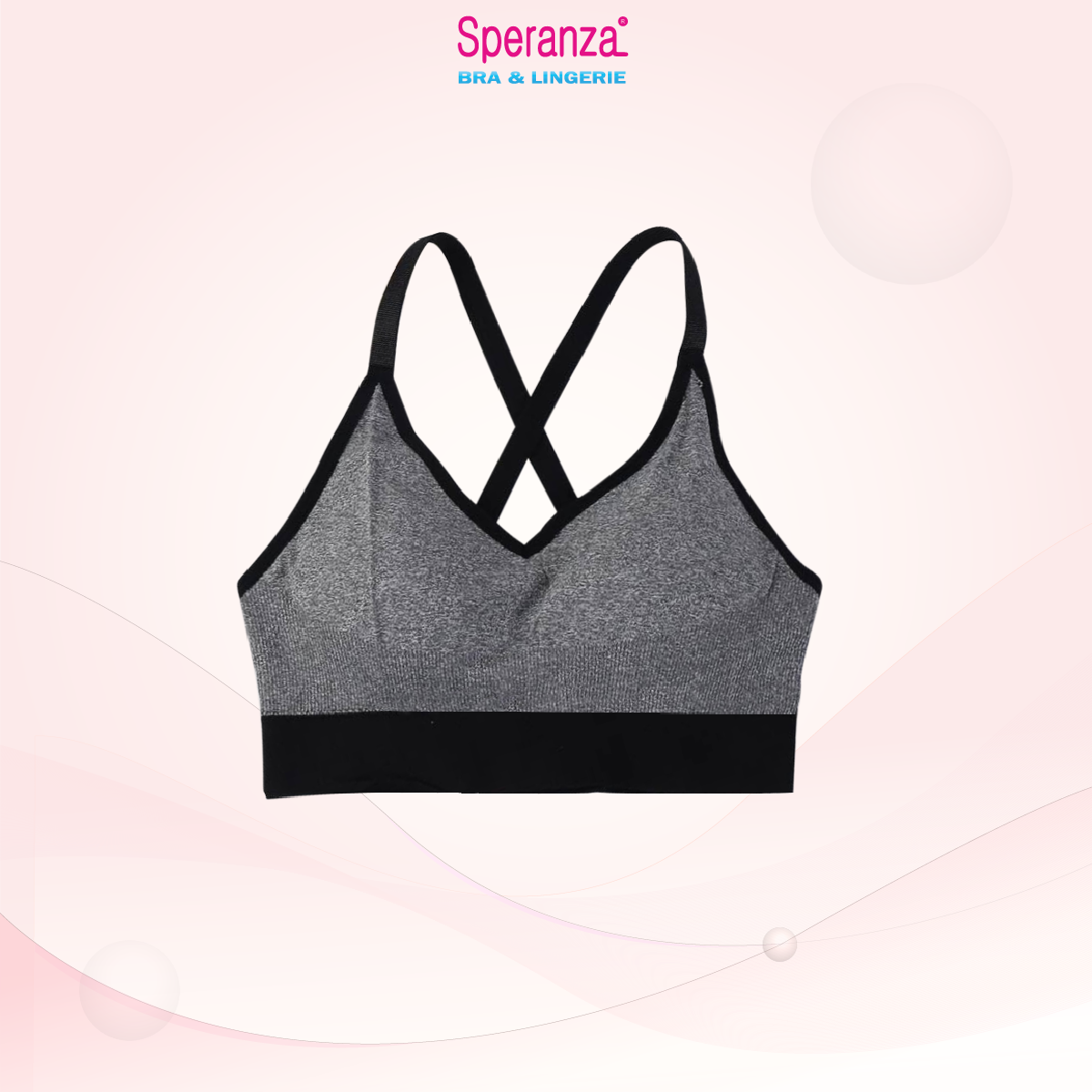 Áo Ngực Thể Thao Nữ Speranza, Bra Tập Gym - Tập Yoga Trẻ Trung, vải cotton thấm hút mồ hôi, 45-55kg mặc vừa vặn SPAT9038SH