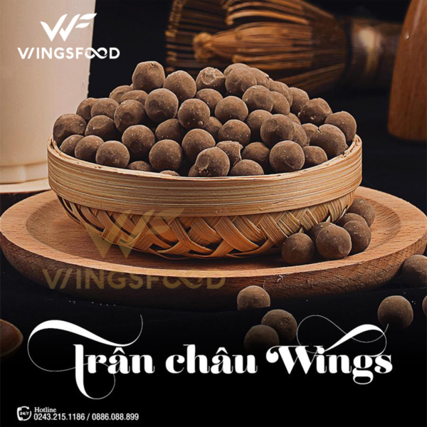 Trân Châu Đen / Caramel Wings Chính Hãng Đài Loan Dạng Túi 3 Kg - Mềm, Dẻo, Để Lâu Vẫn Mềm, Dẻo Không Bị Cứng Lại, Rất Thích Hợp Làm Sữa Tươi Đường Đen, Trà Sữa.