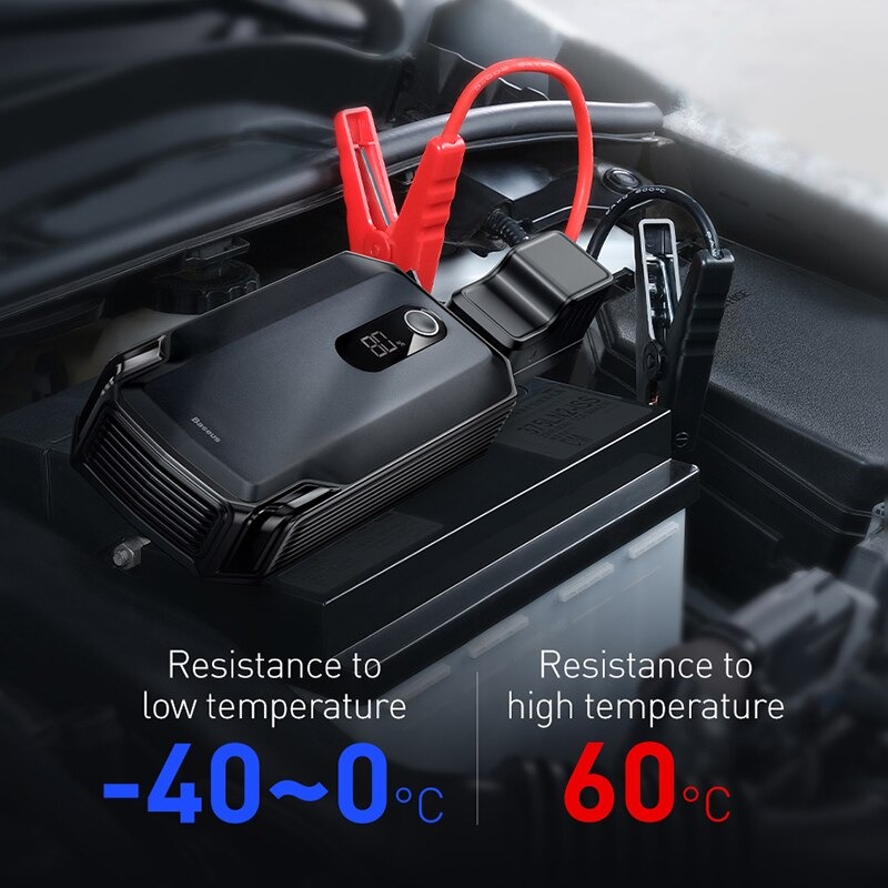 Bộ Cứu Hộ Baseus CRJS04 Kiêm Sạc Dự Phòng Dung Lượng 20000mAh kích lên Dòng Điện Lớn 2000A/ 12V -