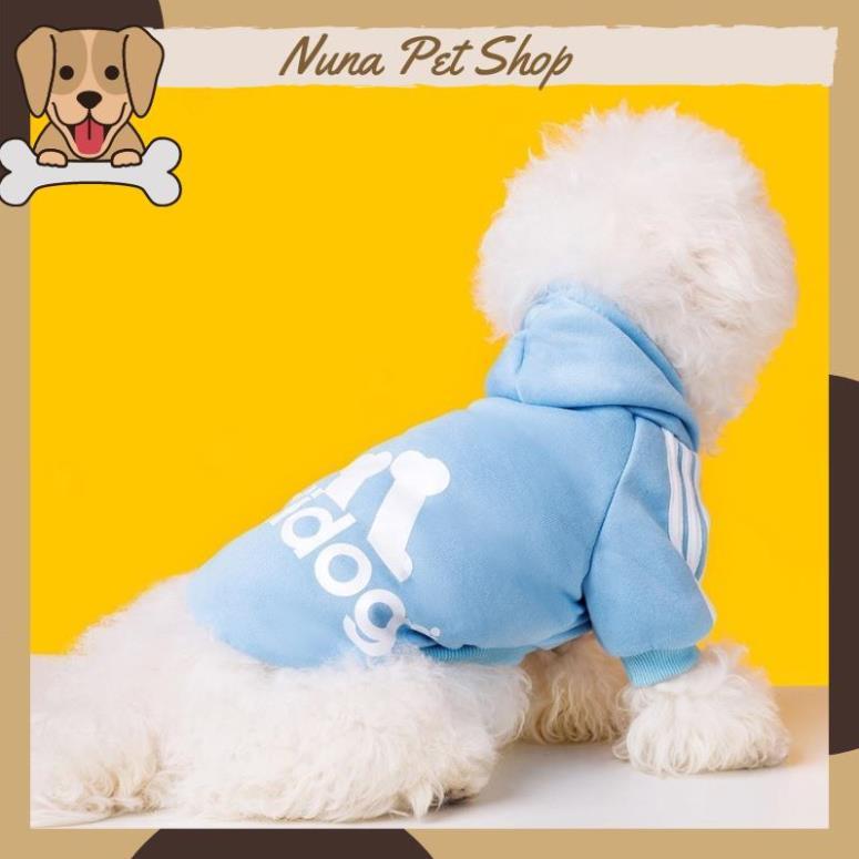 Áo nỉ Hoodie Adidog cho thú cưng, áo mùa đông cho chó mèo