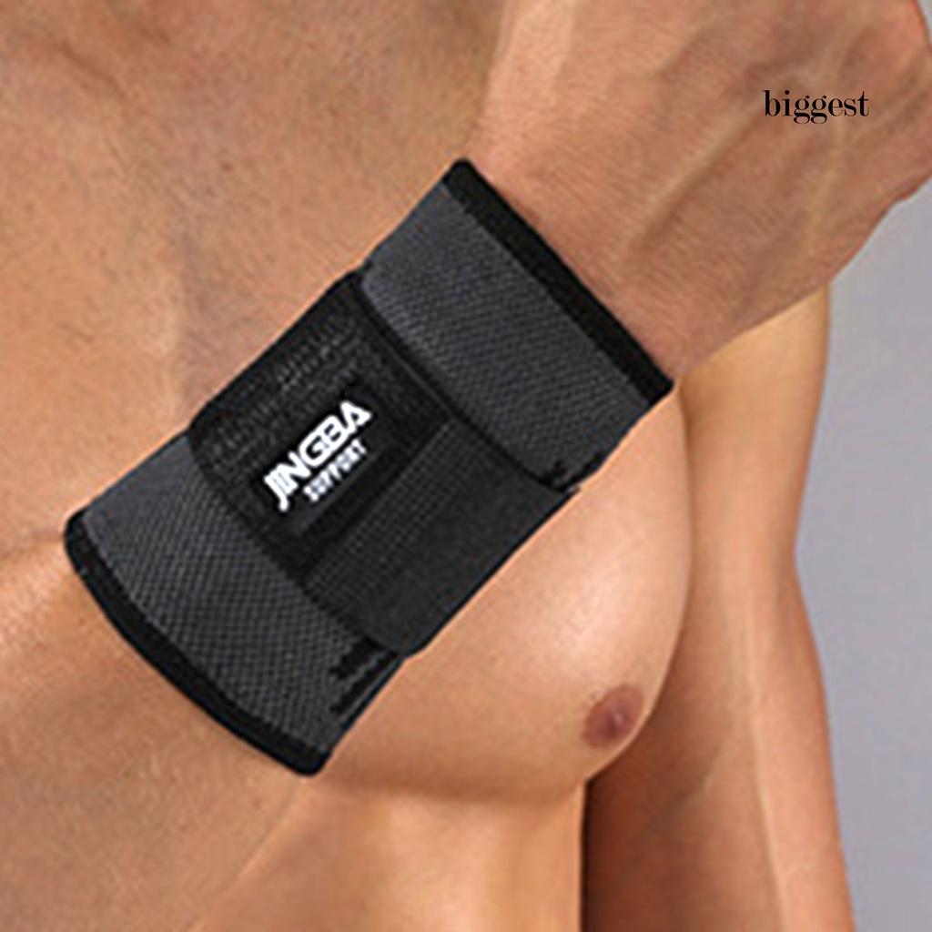 (Hàng Mới Về) 1 Đai Quấn Khuỷu Tay Hỗ Trợ Tập Gym Bằng Nylon Co Giãn Thoáng Khí Chống Mài Mòn