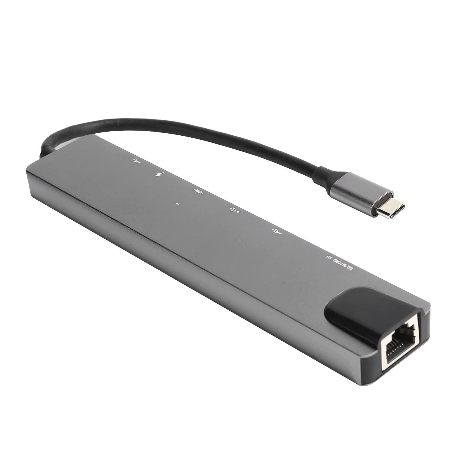 Trạm nối 8 trong 1 Loại C, Bộ chuyển đổi USB C Đa chức năng Phương tiện HD